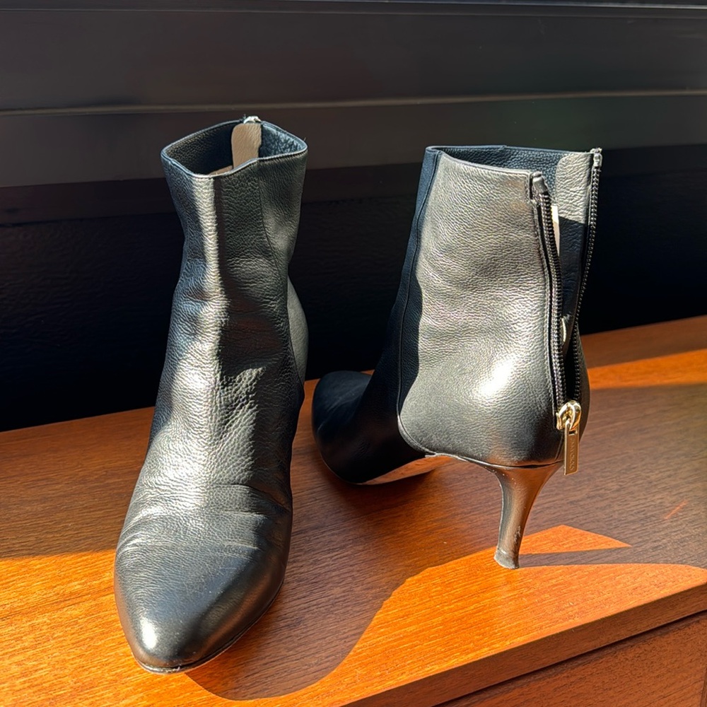Jimmy Choo short boots , 2.5 “ heels.
